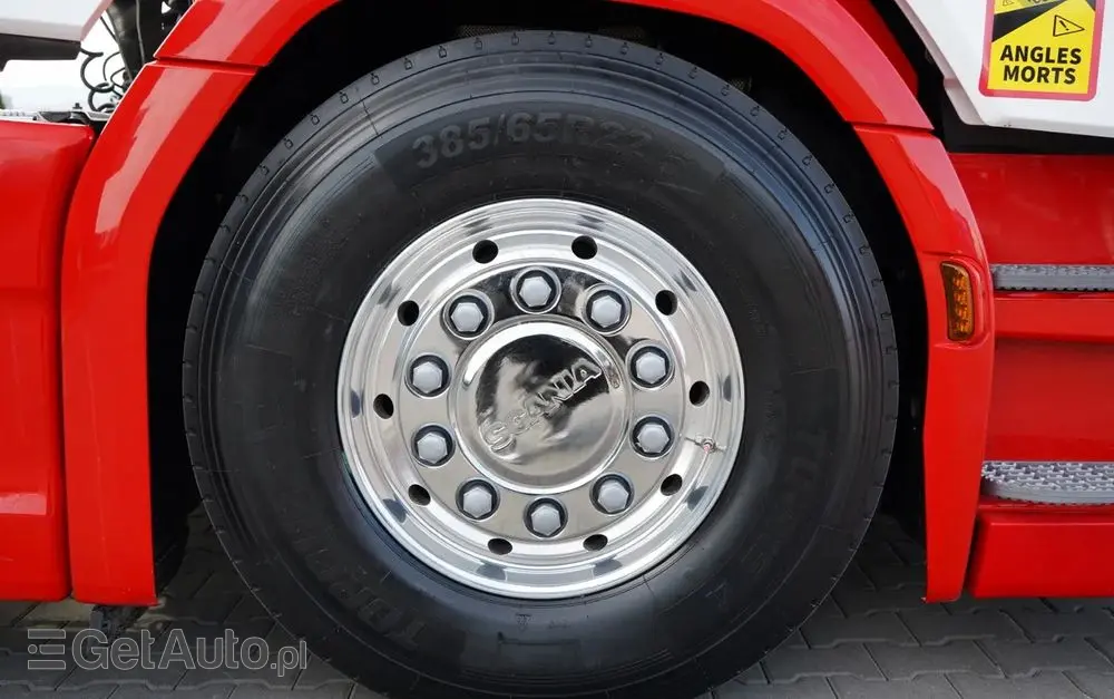 SCANIA S 580 / V8 / RETARDER / KLIMA POSTOJOWA / CAŁA NA PODUSZKACH / ALUFELGI  /  SKÓRY / OPONY 100% / 