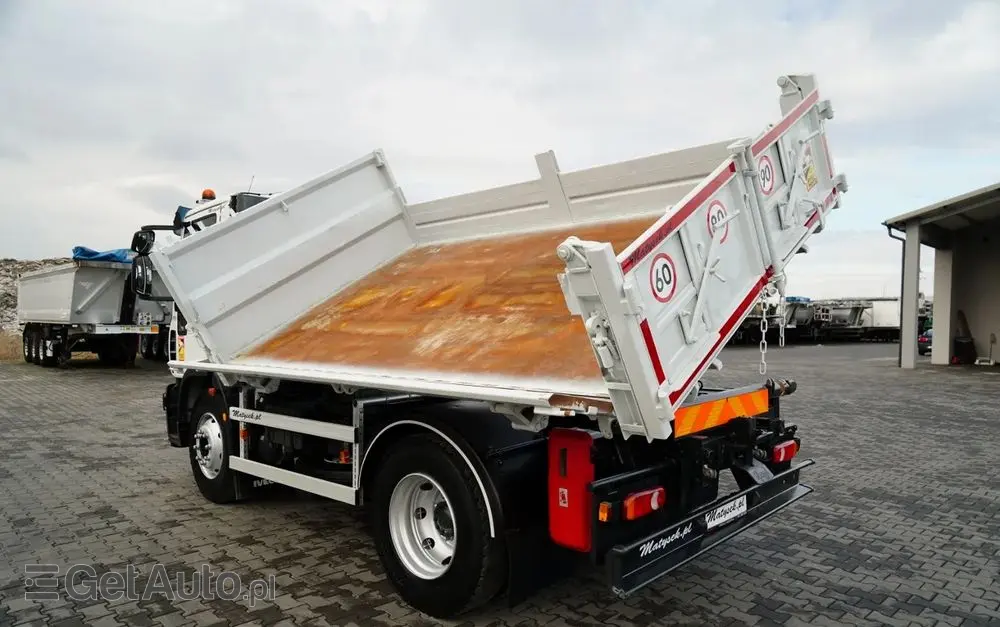 IVECO EUROCARGO 160 E22 / WYWROTKA 3 STRONNA / HYDROBURTA / BORDMATIC / EURO 5 EEV 