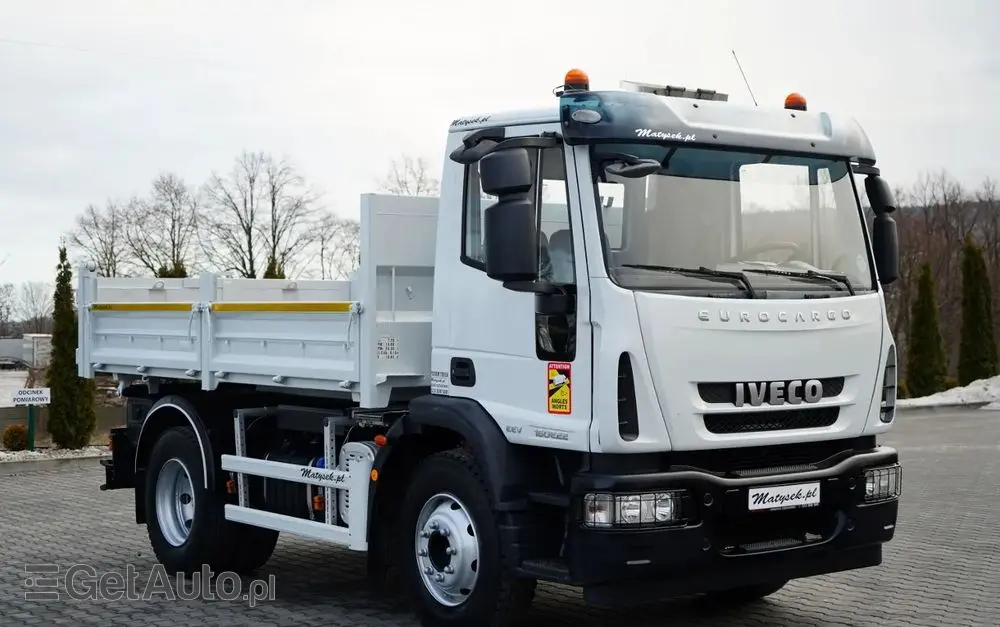IVECO EUROCARGO 160 E22 / WYWROTKA 3 STRONNA / HYDROBURTA / BORDMATIC / EURO 5 EEV 
