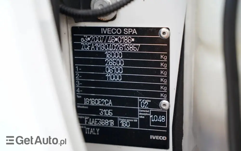 IVECO EUROCARGO 160 E22 / WYWROTKA 3 STRONNA / HYDROBURTA / BORDMATIC / EURO 5 EEV 