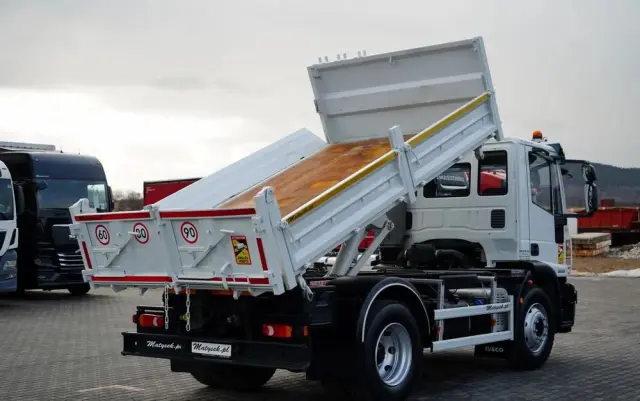 IVECO EUROCARGO 160 E22 / WYWROTKA 3 STRONNA / HYDROBURTA / BORDMATIC / EURO 5 EEV 