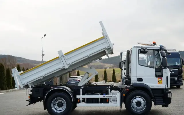 IVECO EUROCARGO 160 E22 / WYWROTKA 3 STRONNA / HYDROBURTA / BORDMATIC / EURO 5 EEV 