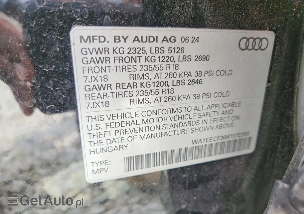 AUDI Q3 45 TFSI Quattro S tronic S line