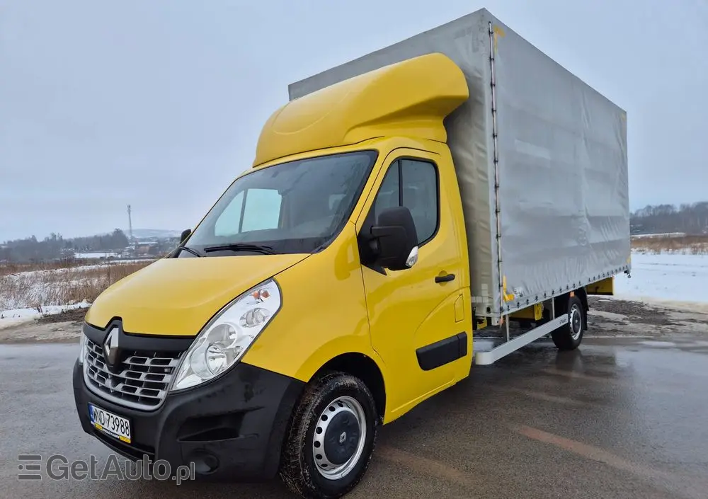 RENAULT MASTER 2.3 DCI 131KM MAX PLANDEKA 10 PALET PODNOSZONY DACH KAMERA SALON PL 2018R 