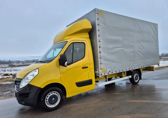 RENAULT MASTER 2.3 DCI 131KM MAX PLANDEKA 10 PALET PODNOSZONY DACH KAMERA SALON PL 2018R 