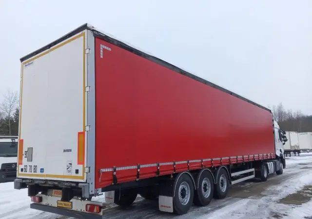 FRUEHAUF Mocna podłoga /nowy dach 217tys przebieg/oś podnoszona/Francja 