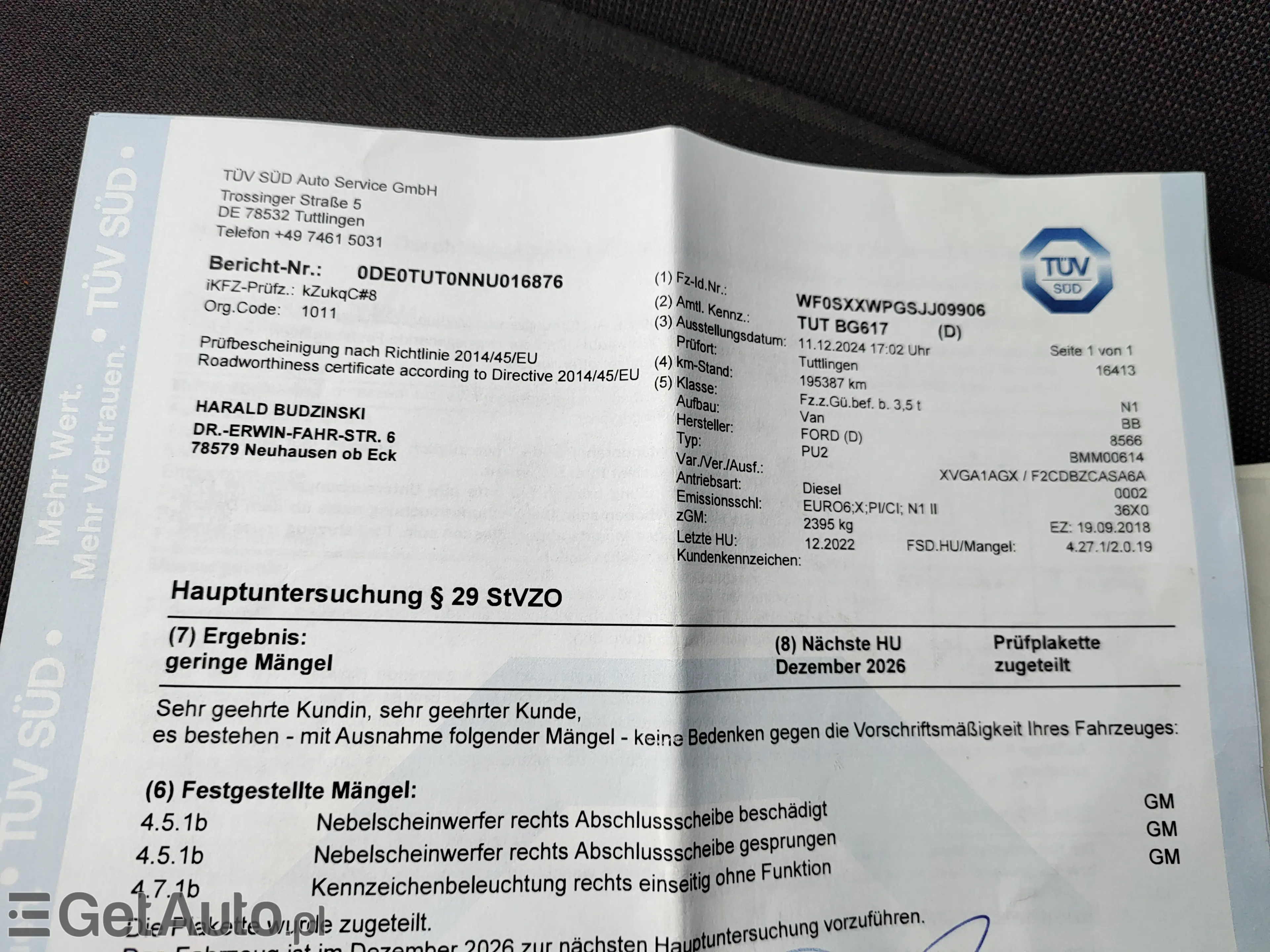 FORD Tourneo Connect Titanium