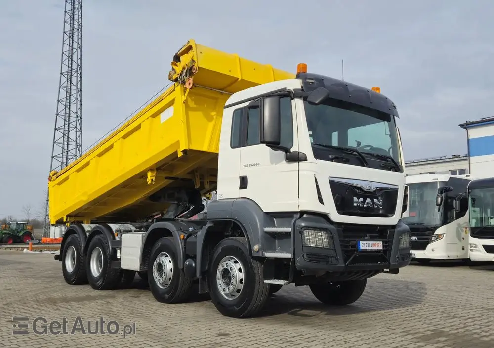 MAN TGS 35.440 / 2 STRONNA WYWROTKA/ HYDROBURTA / SPROWADZONY Z FRANCJI 