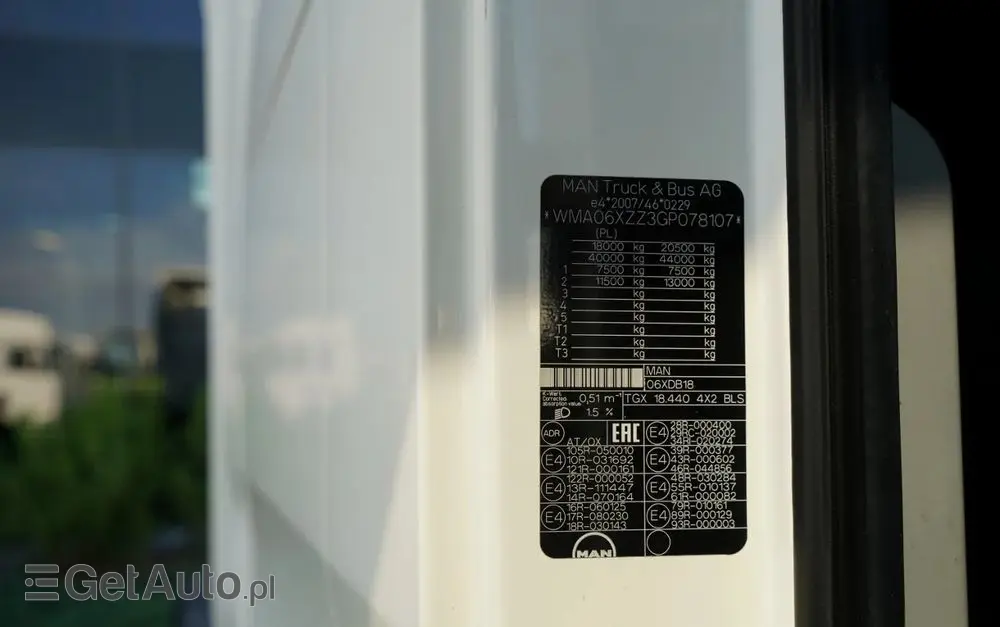 MAN TGX 18. 440 / XLX / STANDARD / 2016 ROK / PO KONTRAKCIE SERWISOWYM 