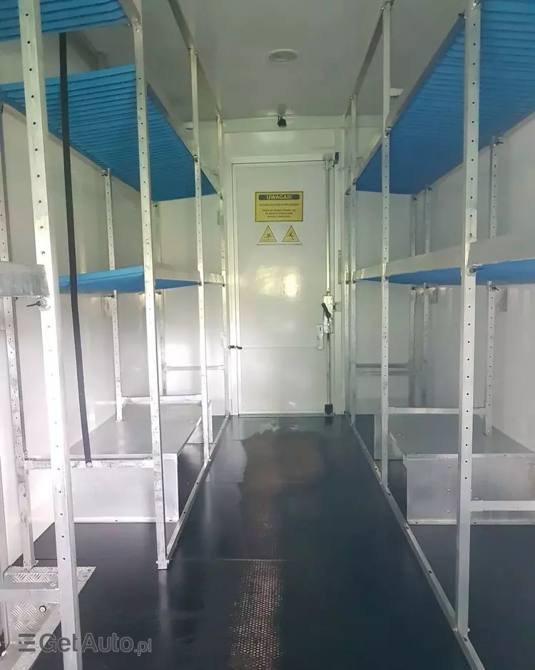 IVECO DAILY KONTENER NISKOPODŁOGOWY 4,43x2,23x2,42 SKLEP FOODTRUCK BAR KLIMA KONIOWÓZ KAMPER 