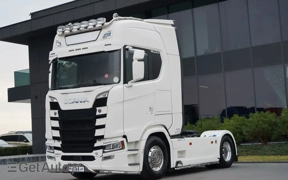 SCANIA S 580 / V8 / RETARDER / KLIMA POSTOJOWA / CAŁA NA PODUSZKACH / BOGATE WYPOSAŻENIE  / EURO 6 