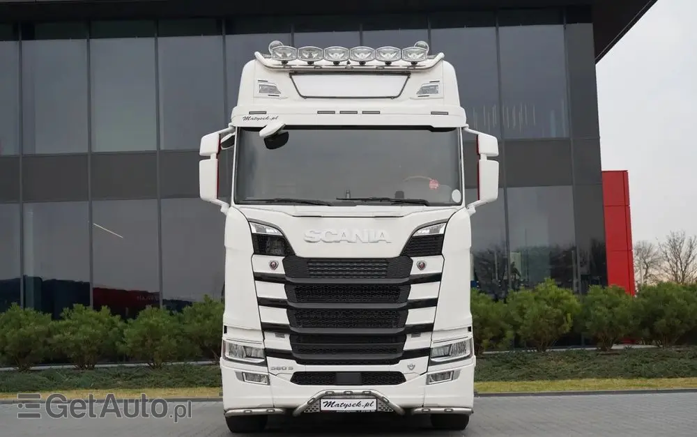 SCANIA S 580 / V8 / RETARDER / KLIMA POSTOJOWA / CAŁA NA PODUSZKACH / BOGATE WYPOSAŻENIE  / EURO 6 