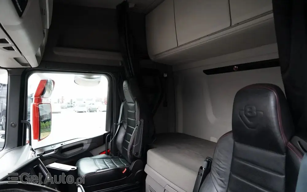 SCANIA S 580 / V8 / RETARDER / KLIMA POSTOJOWA / CAŁA NA PODUSZKACH / BOGATE WYPOSAŻENIE  / EURO 6 