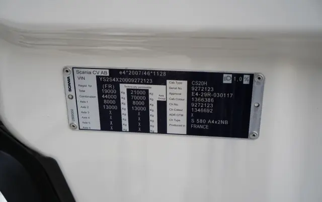 SCANIA S 580 / V8 / RETARDER / KLIMA POSTOJOWA / CAŁA NA PODUSZKACH / BOGATE WYPOSAŻENIE  / EURO 6 