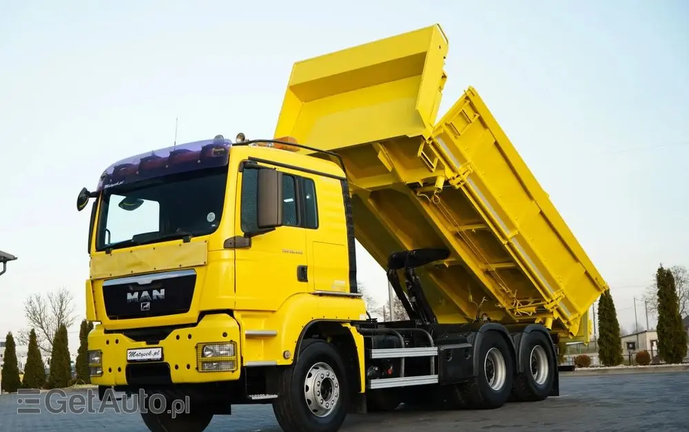 MAN TGS 26.440 / 6X4 / 2 STRONNA WYWROTKA / HYDROBURTA / AUTOMAT / KABINA SYPIALNA 