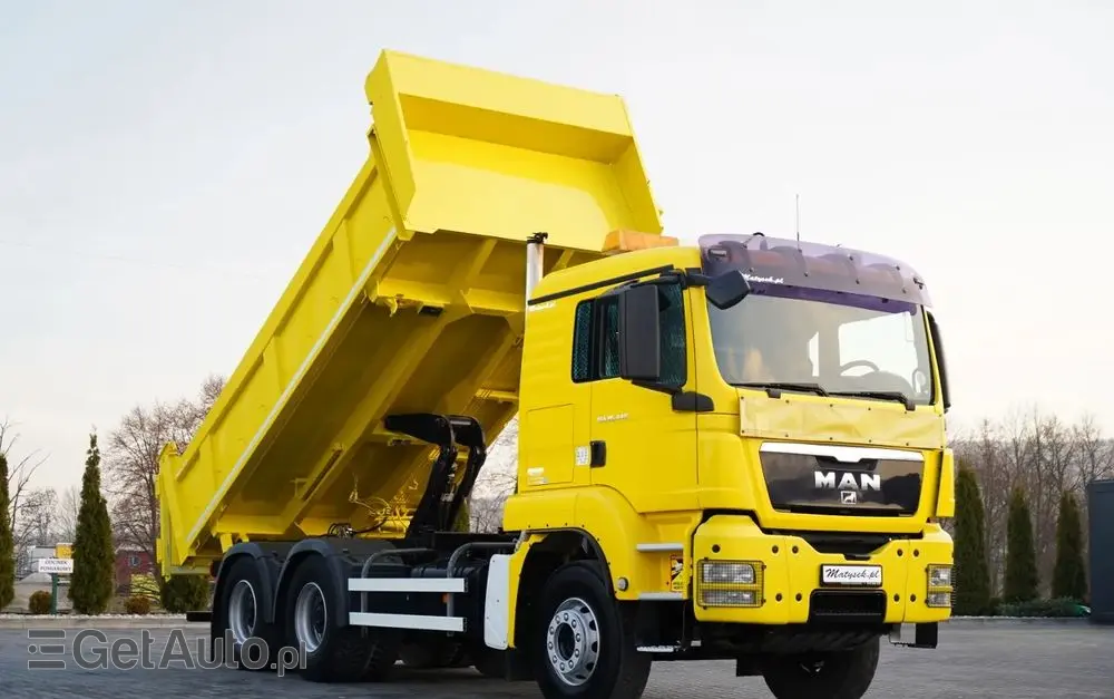 MAN TGS 26.440 / 6X4 / 2 STRONNA WYWROTKA / HYDROBURTA / AUTOMAT / KABINA SYPIALNA 