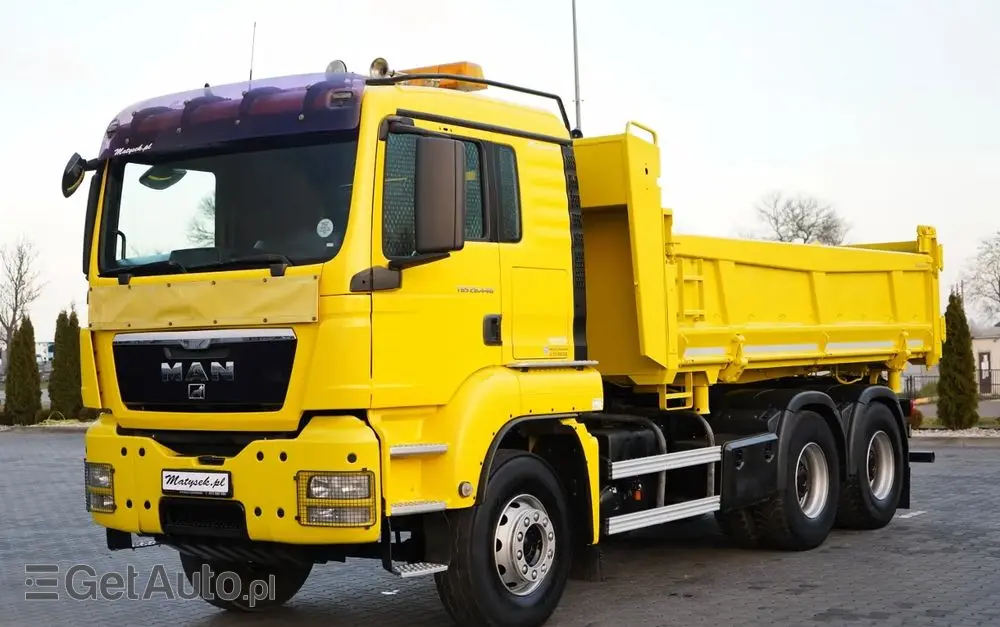 MAN TGS 26.440 / 6X4 / 2 STRONNA WYWROTKA / HYDROBURTA / AUTOMAT / KABINA SYPIALNA 