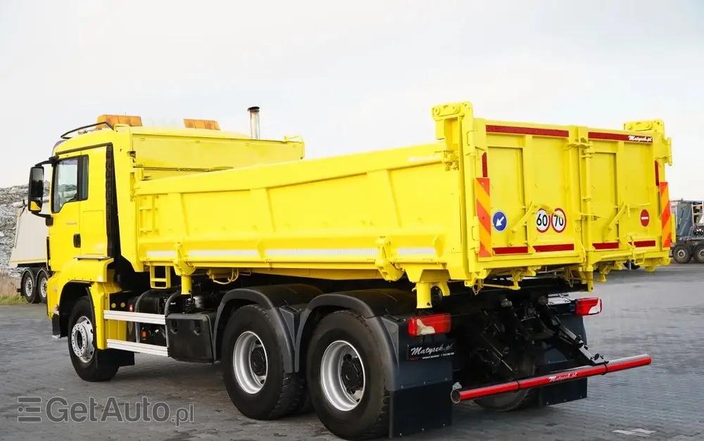 MAN TGS 26.440 / 6X4 / 2 STRONNA WYWROTKA / HYDROBURTA / AUTOMAT / KABINA SYPIALNA 