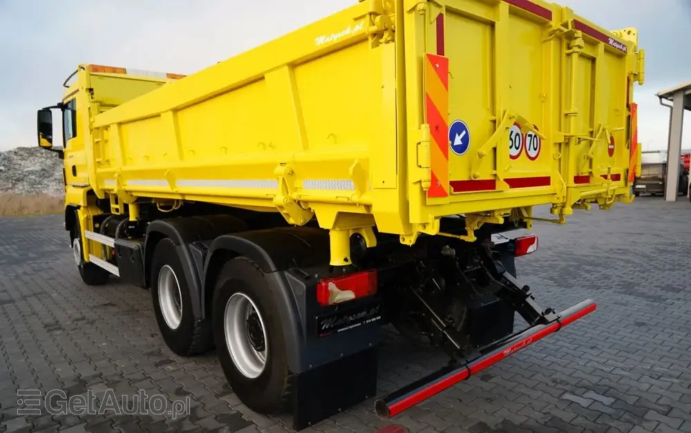 MAN TGS 26.440 / 6X4 / 2 STRONNA WYWROTKA / HYDROBURTA / AUTOMAT / KABINA SYPIALNA 