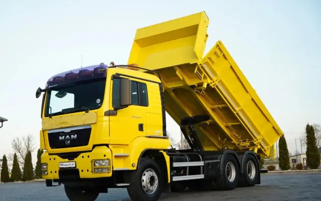 MAN TGS 26.440 / 6X4 / 2 STRONNA WYWROTKA / HYDROBURTA / AUTOMAT / KABINA SYPIALNA 