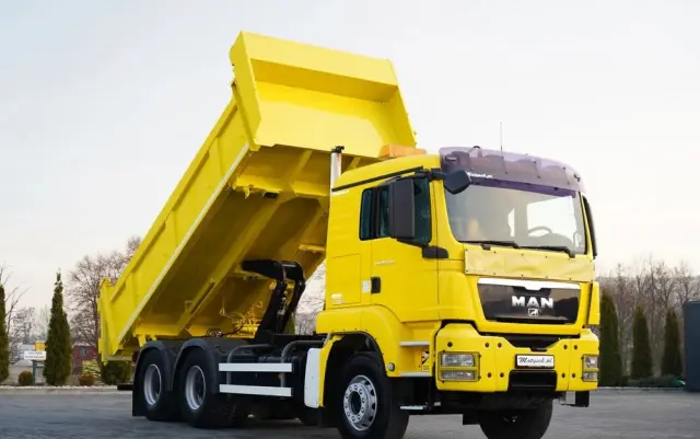 MAN TGS 26.440 / 6X4 / 2 STRONNA WYWROTKA / HYDROBURTA / AUTOMAT / KABINA SYPIALNA 