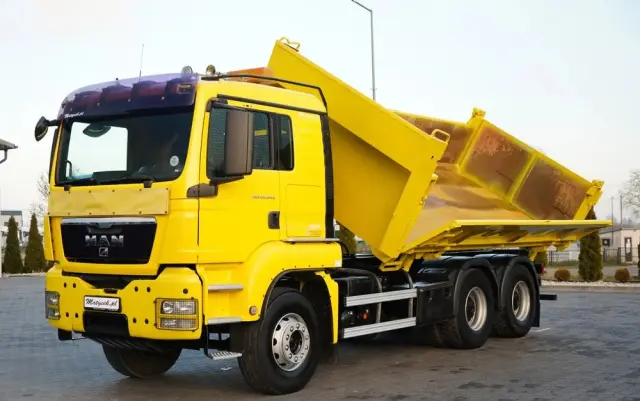 MAN TGS 26.440 / 6X4 / 2 STRONNA WYWROTKA / HYDROBURTA / AUTOMAT / KABINA SYPIALNA 