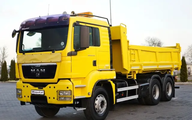 MAN TGS 26.440 / 6X4 / 2 STRONNA WYWROTKA / HYDROBURTA / AUTOMAT / KABINA SYPIALNA 