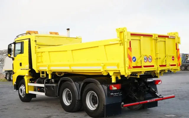 MAN TGS 26.440 / 6X4 / 2 STRONNA WYWROTKA / HYDROBURTA / AUTOMAT / KABINA SYPIALNA 