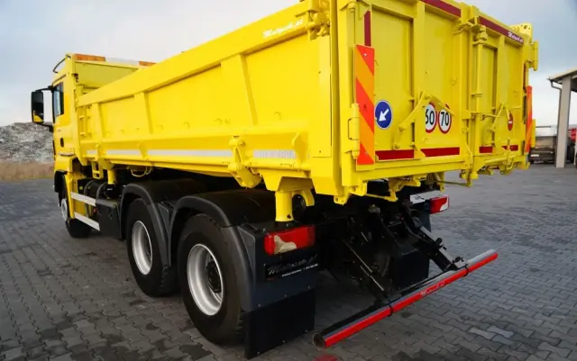 MAN TGS 26.440 / 6X4 / 2 STRONNA WYWROTKA / HYDROBURTA / AUTOMAT / KABINA SYPIALNA 