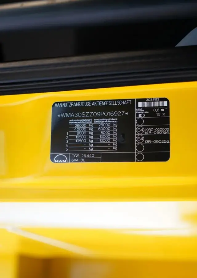 MAN TGS 26.440 / 6X4 / 2 STRONNA WYWROTKA / HYDROBURTA / AUTOMAT / KABINA SYPIALNA 