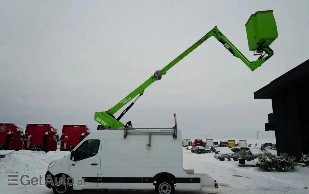 RENAULT MASTER / ZWYŻKA /  PODNOŚNIK KOSZOWY Elevateur 142 TPF  - 14 m / MAX  265 kg / BLASZAK / 