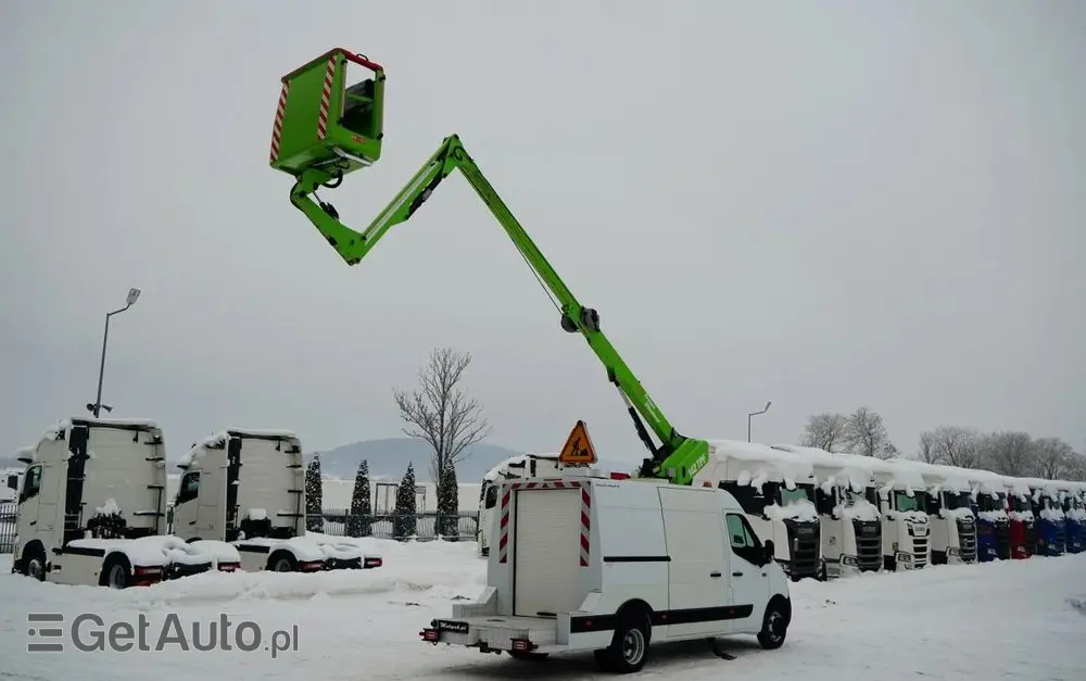 RENAULT MASTER / ZWYŻKA /  PODNOŚNIK KOSZOWY Elevateur 142 TPF  - 14 m / MAX  265 kg / BLASZAK / 
