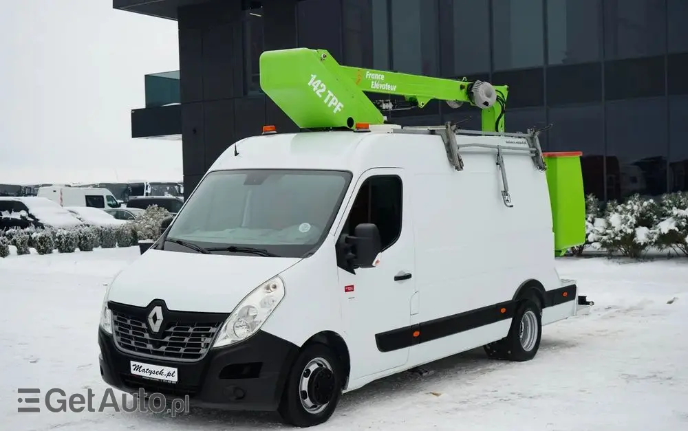 RENAULT MASTER / ZWYŻKA /  PODNOŚNIK KOSZOWY Elevateur 142 TPF  - 14 m / MAX  265 kg / BLASZAK / 