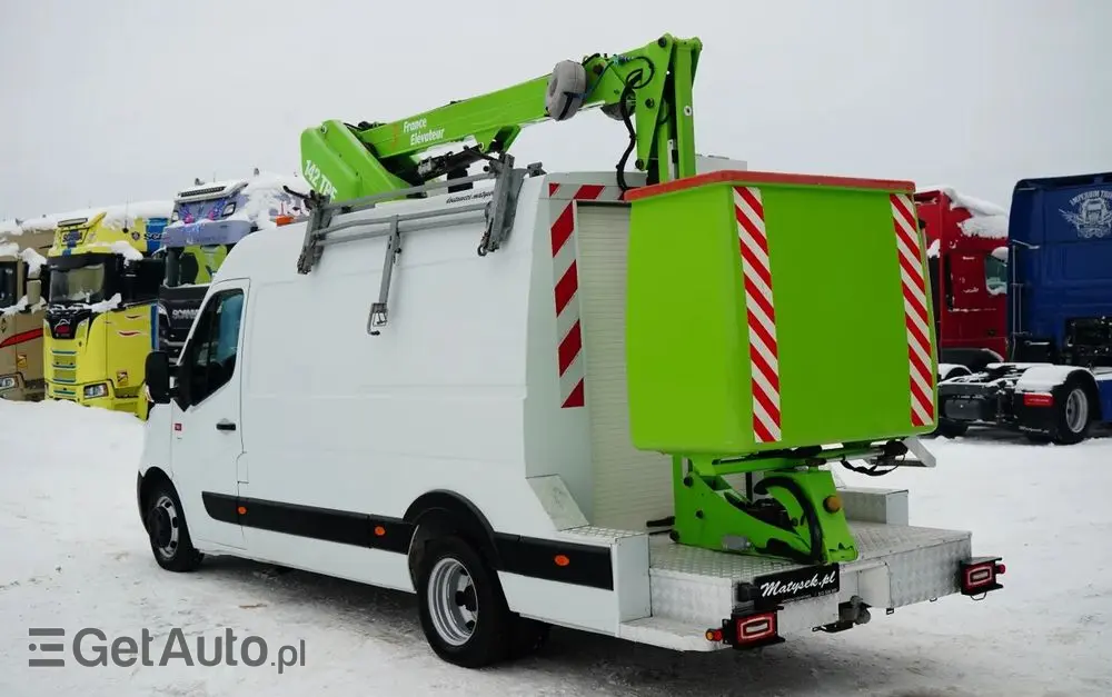 RENAULT MASTER / ZWYŻKA /  PODNOŚNIK KOSZOWY Elevateur 142 TPF  - 14 m / MAX  265 kg / BLASZAK / 