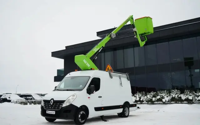 RENAULT MASTER / ZWYŻKA /  PODNOŚNIK KOSZOWY Elevateur 142 TPF  - 14 m / MAX  265 kg / BLASZAK / 