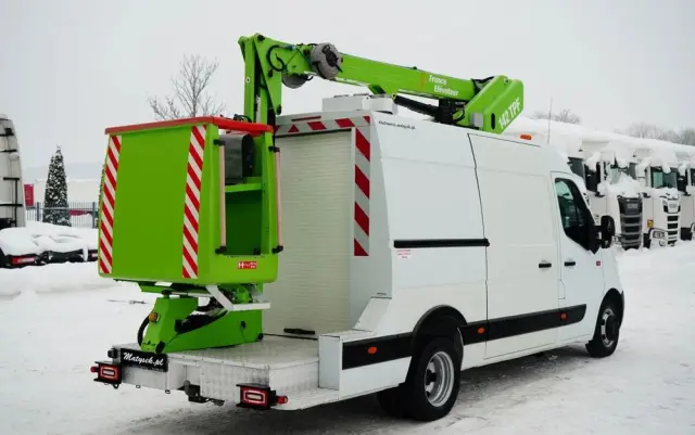 RENAULT MASTER / ZWYŻKA /  PODNOŚNIK KOSZOWY Elevateur 142 TPF  - 14 m / MAX  265 kg / BLASZAK / 