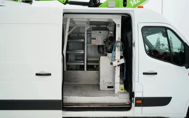 RENAULT MASTER / ZWYŻKA /  PODNOŚNIK KOSZOWY Elevateur 142 TPF  - 14 m / MAX  265 kg / BLASZAK / 