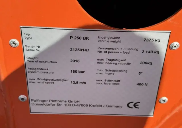 MERCEDES-BENZ Atego 818 E6 4x4 Zwyżka PALFINGER P250 BK Podnośnik Koszowy 