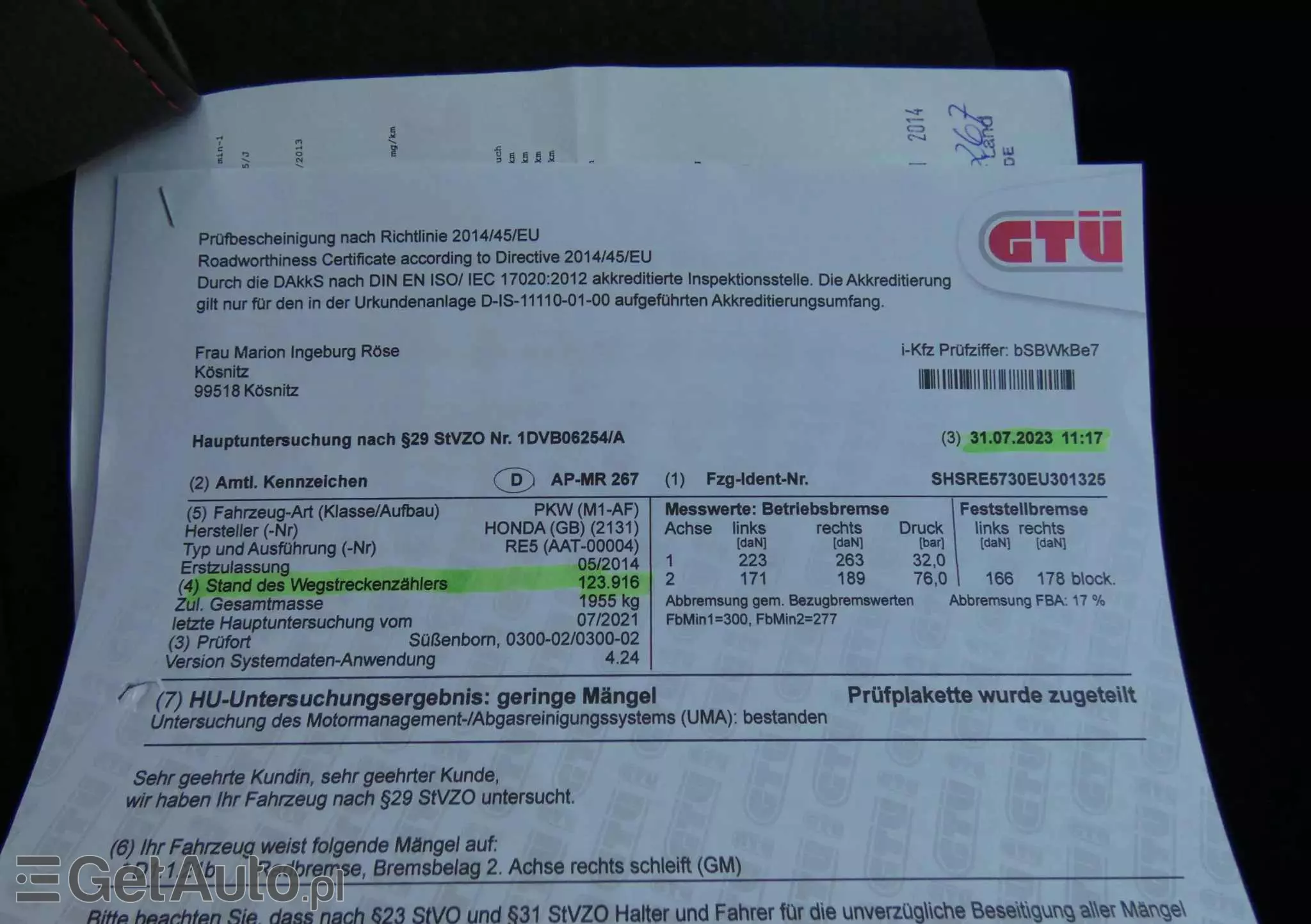 HONDA CR-V 2.0 Elegance (2WD)