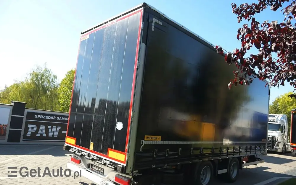WIELTON PRZYCZEPA///* WIELTON///* TANDEM///* 2020///* 7.75 METRA///* FIRANKA///* DACH PODNOSZONY///* SUPER STAN. 