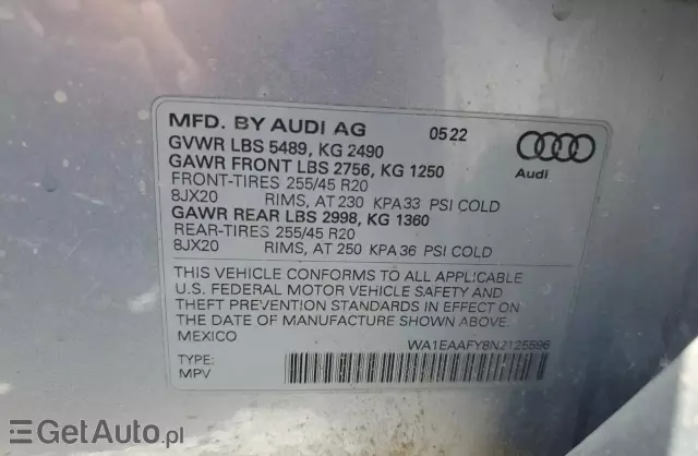 AUDI Q5 45 TFSI (245 KM) quatrro S tronic
