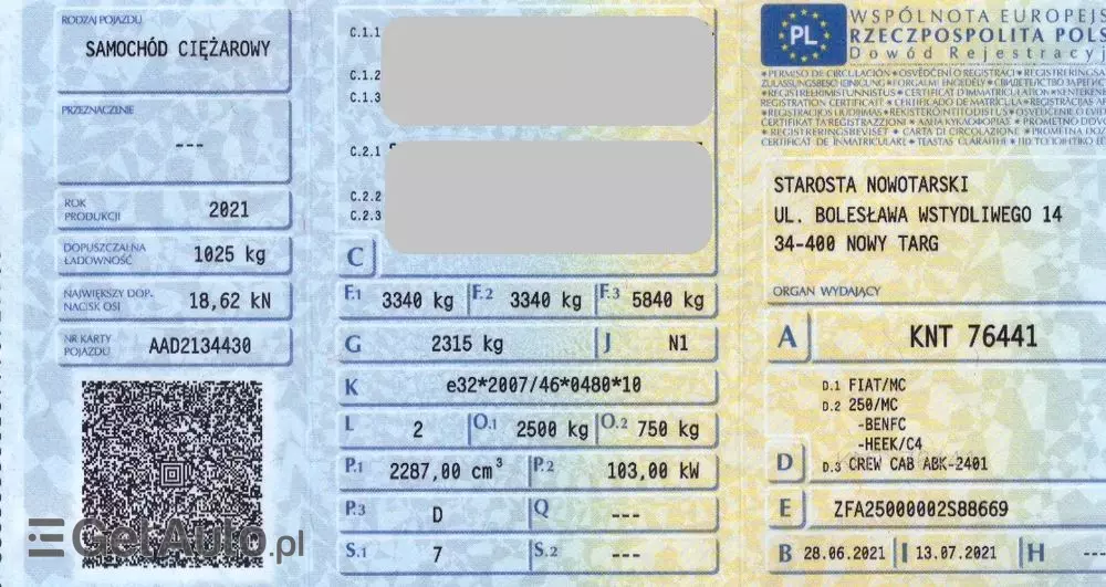 FIAT Ducato 2.3 140 KM L3H3 Brygadowy 7 os Krajowy Bezwypadkowy I Właściciel Mały Przebieg 