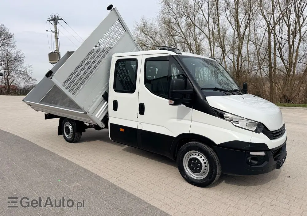 IVECO DAILY 35C14 WYWROTKA TROJSTRONNA PODWÓJNA KABINA DOKA 7 MIEJSC TEMPOMAT  KLIMATYZACJA 140KM Doka Euro 6 