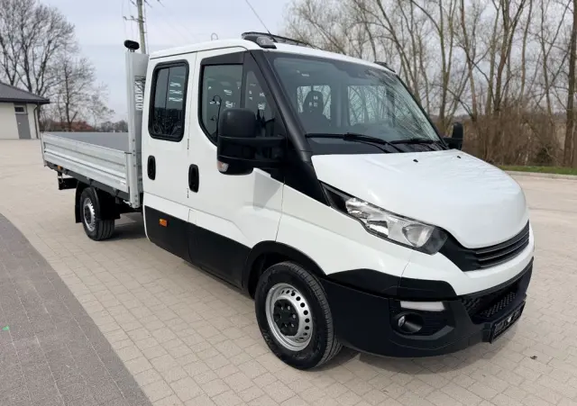 IVECO DAILY 35C14 WYWROTKA TROJSTRONNA PODWÓJNA KABINA DOKA 7 MIEJSC TEMPOMAT  KLIMATYZACJA 140KM Doka Euro 6 