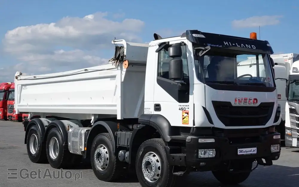 IVECO TRAKKER / 8x4 / WYWROTKA / HYDROBURTA / BORDMATIC / EURO 6 / MEILLER KIPPER 