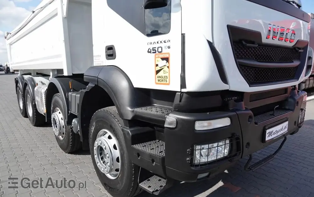 IVECO TRAKKER / 8x4 / WYWROTKA / HYDROBURTA / BORDMATIC / EURO 6 / MEILLER KIPPER 