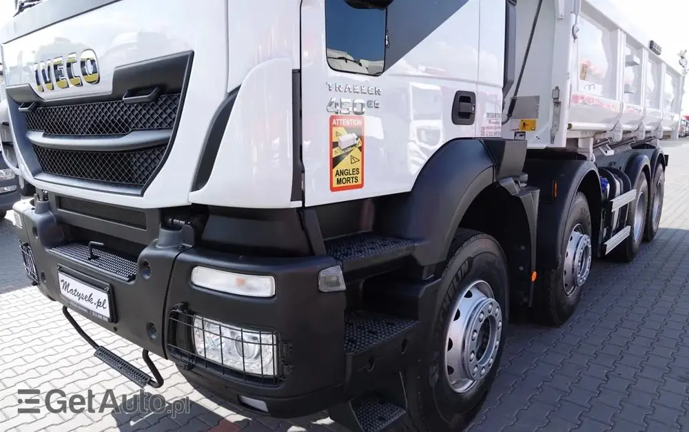 IVECO TRAKKER / 8x4 / WYWROTKA / HYDROBURTA / BORDMATIC / EURO 6 / MEILLER KIPPER 