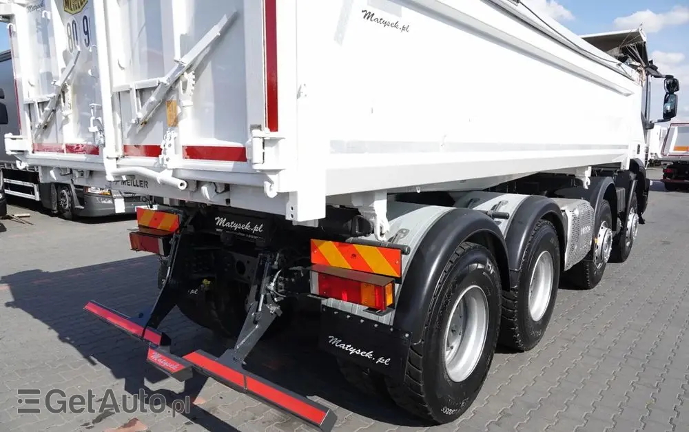 IVECO TRAKKER / 8x4 / WYWROTKA / HYDROBURTA / BORDMATIC / EURO 6 / MEILLER KIPPER 