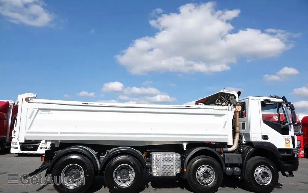 IVECO TRAKKER / 8x4 / WYWROTKA / HYDROBURTA / BORDMATIC / EURO 6 / MEILLER KIPPER 