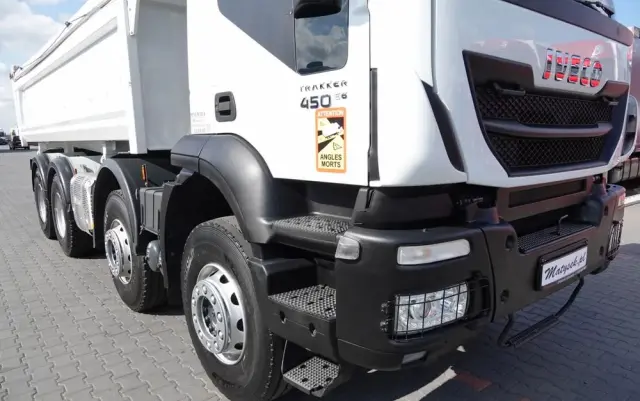 IVECO TRAKKER / 8x4 / WYWROTKA / HYDROBURTA / BORDMATIC / EURO 6 / MEILLER KIPPER 